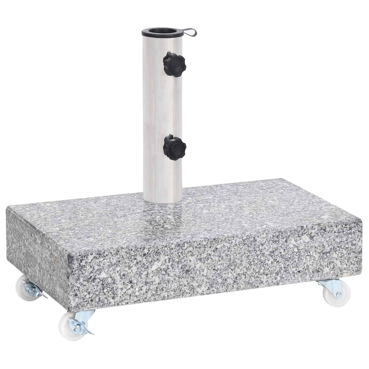 313666 vidaXL Umbrella Base Light Grey 45x25x8,3 cm Granite