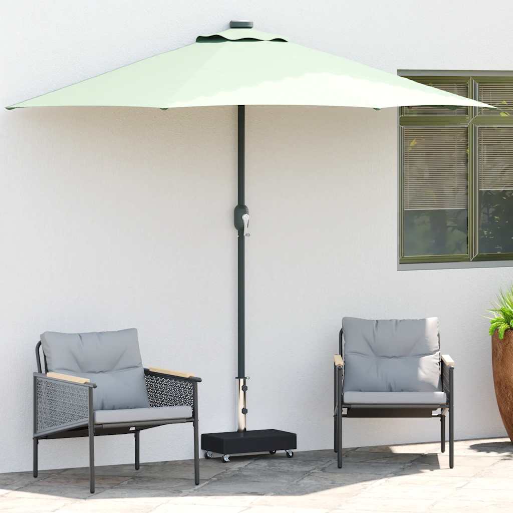 vidaXL Umbrella Base | Black | Granite, Stainless Steel | Heavy Weight Endurance