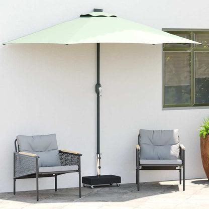 vidaXL Umbrella Base | Black | Granite, Stainless Steel | Heavy Weight Endurance