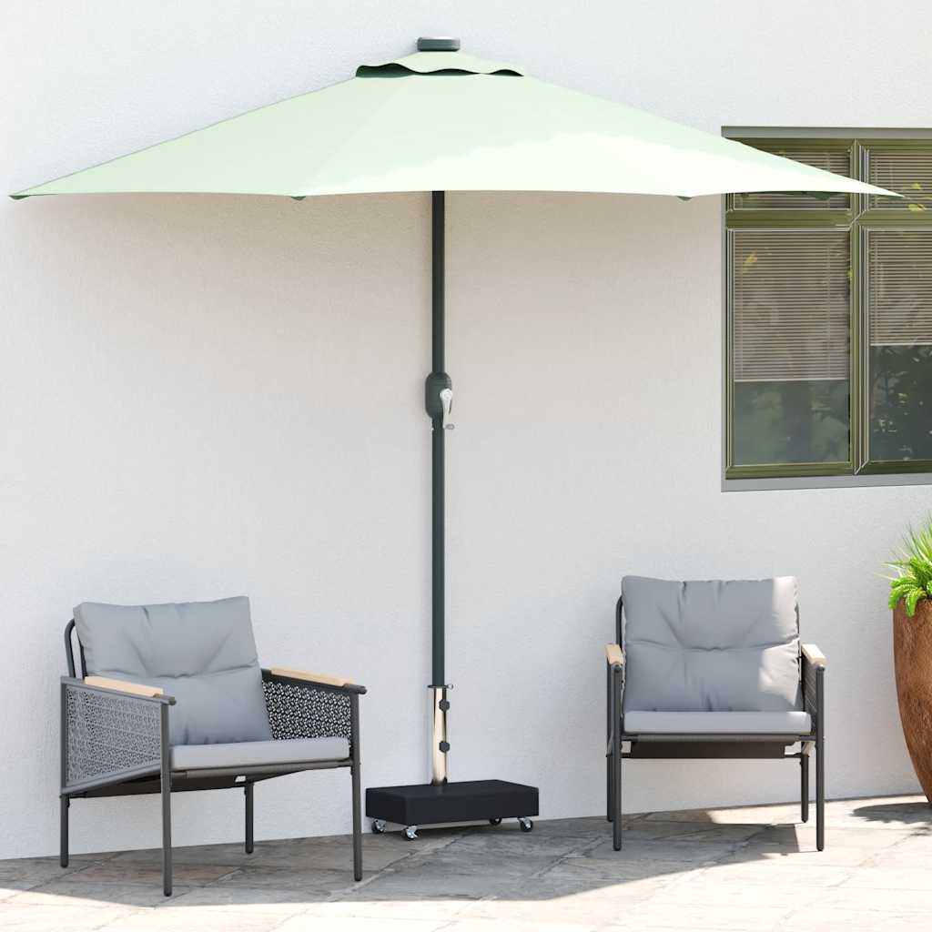 vidaXL Umbrella Base Black 45x25x8 cm Granite