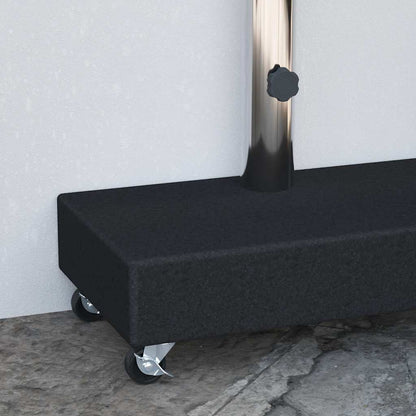 vidaXL Umbrella Base | Black | Granite, Stainless Steel | Heavy Weight Endurance
