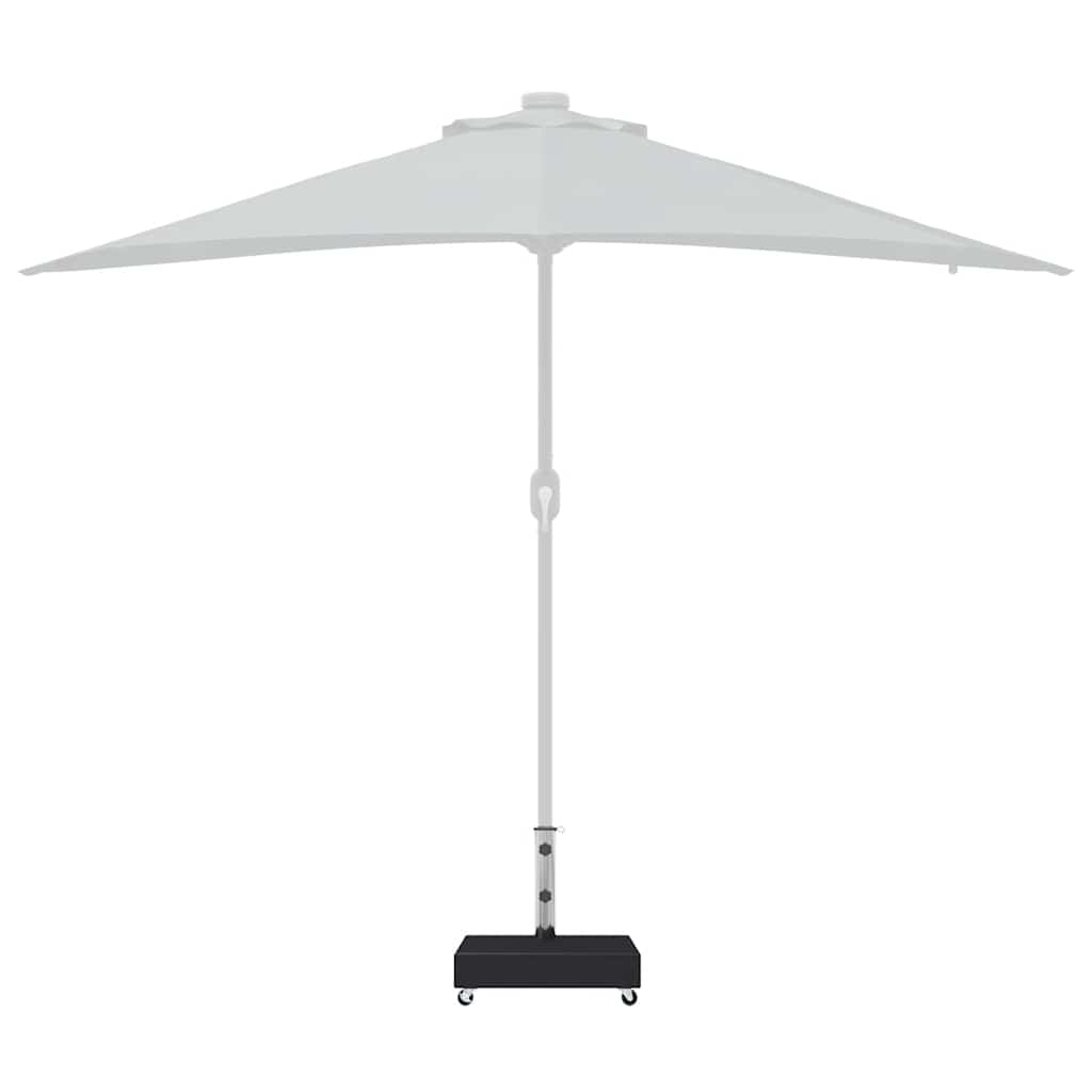 vidaXL Umbrella Base Black 45x25x8 cm Granite