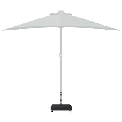vidaXL Umbrella Base Black 45x25x8 cm Granite