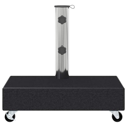 vidaXL Umbrella Base | Black | Granite, Stainless Steel | Heavy Weight Endurance