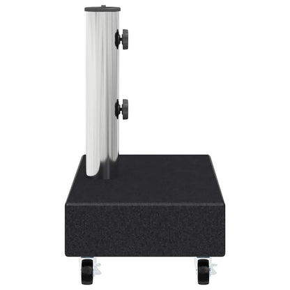 vidaXL Umbrella Base | Black | Granite, Stainless Steel | Heavy Weight Endurance