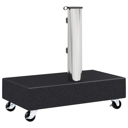 vidaXL Umbrella Base | Black | Granite, Stainless Steel | Heavy Weight Endurance
