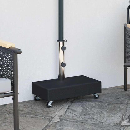 vidaXL Umbrella Base | Black | Granite, Stainless Steel | Heavy Weight Endurance