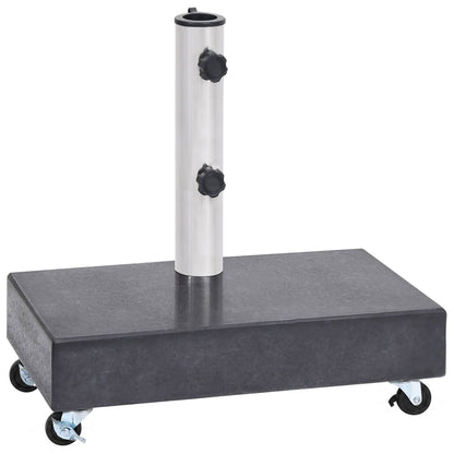 313667 vidaXL Umbrella Base Black 45x25x8 cm Granite