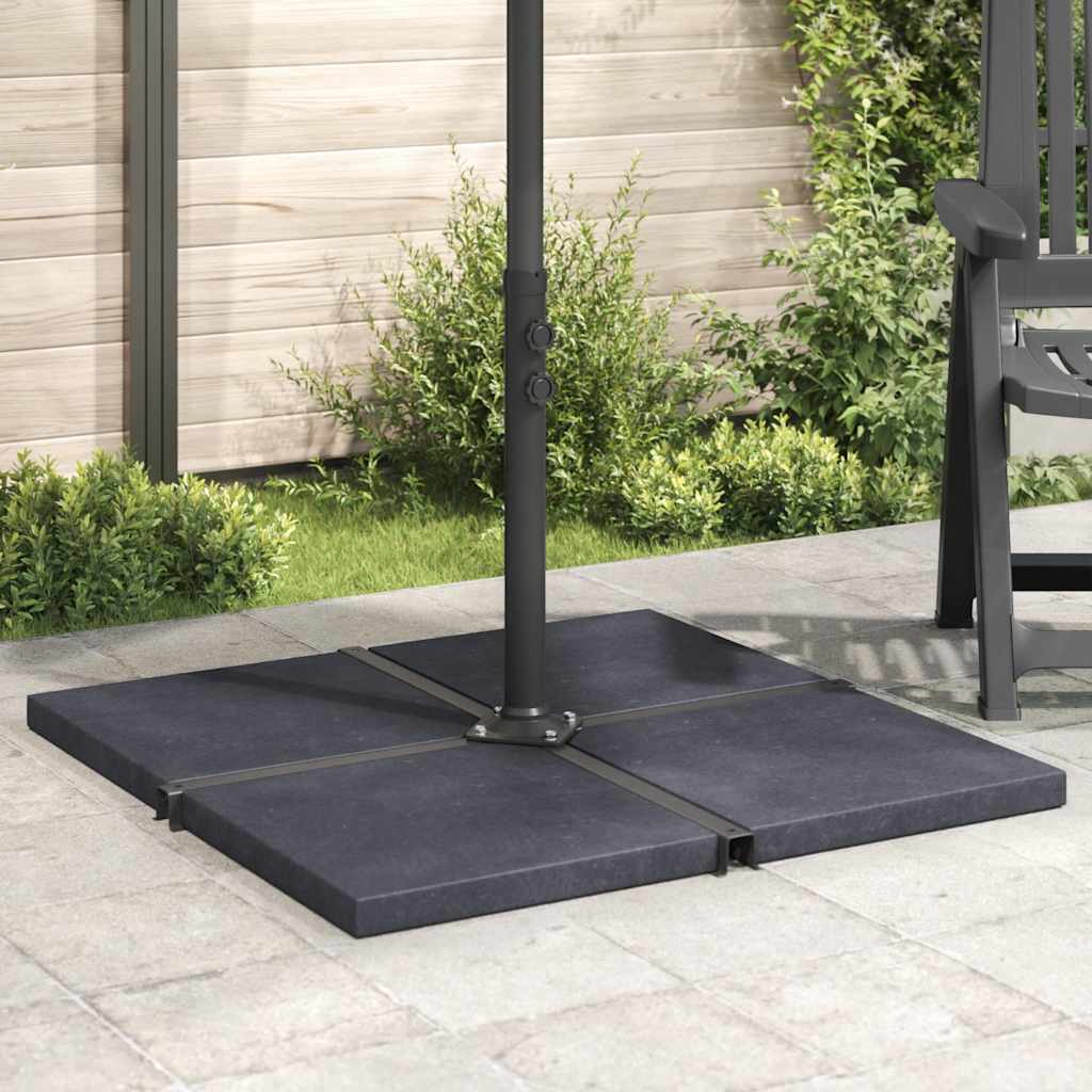 vidaXL Umbrella Weight Plate | Black | Granite | Small | Heavy Weight Endurance