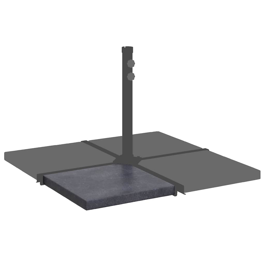 vidaXL Umbrella Weight Plate | Black | Granite | Small | Heavy Weight Endurance