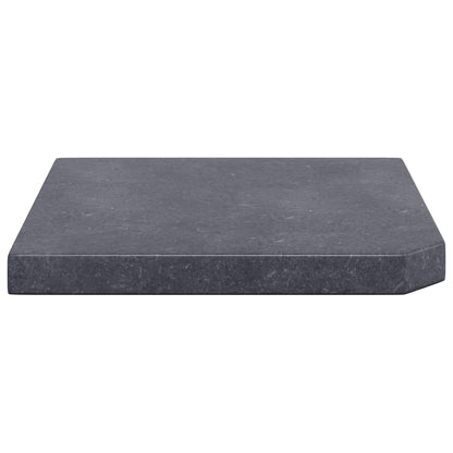313669 vidaXL Umbrella Weight Plate Black Granite Square 25 kg