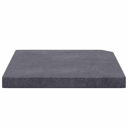 313669 vidaXL Umbrella Weight Plate Black Granite Square 25 kg
