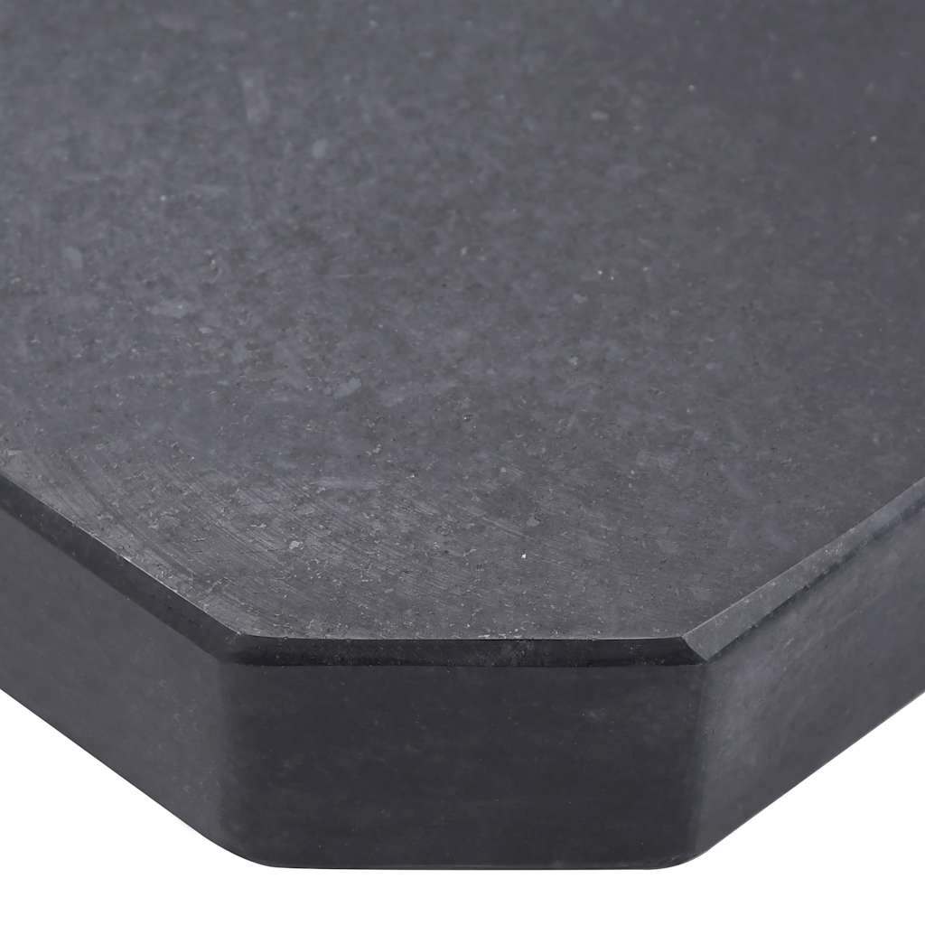 vidaXL Umbrella Weight Plate | Black | Granite | Small | Heavy Weight Endurance