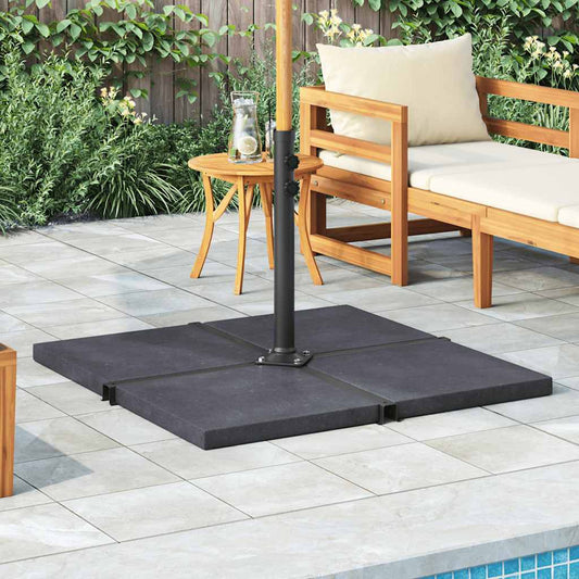 vidaXL Umbrella Weight Plate | Black | Granite | Small | Heavy Weight Endurance
