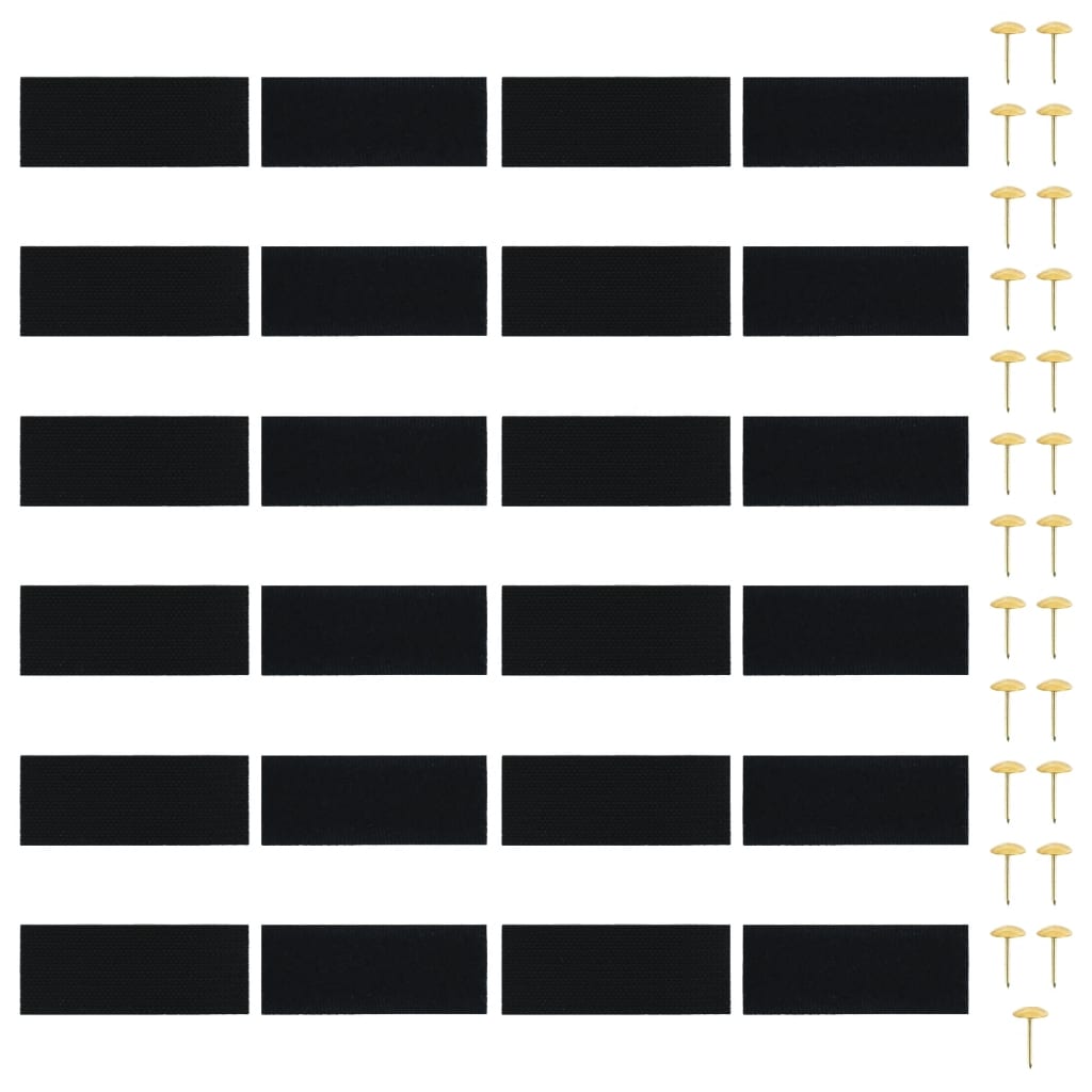 vidaXL Insect Door Curtains 2 pcs with Magnet Blocks Black 200x80 cm