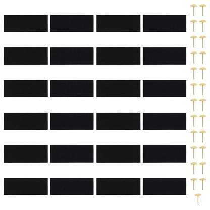 vidaXL Insect Door Curtains 2 pcs with Magnet Blocks Black 200x80 cm