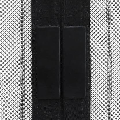 vidaXL Insect Door Curtains 2 pcs with Magnet Blocks Black 200x80 cm