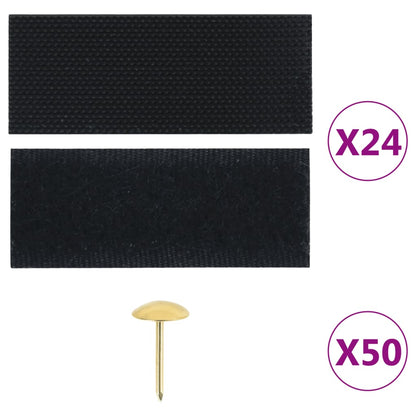 vidaXL Insect Door Curtains 2 pcs with Magnet Blocks Black 210x90 cm