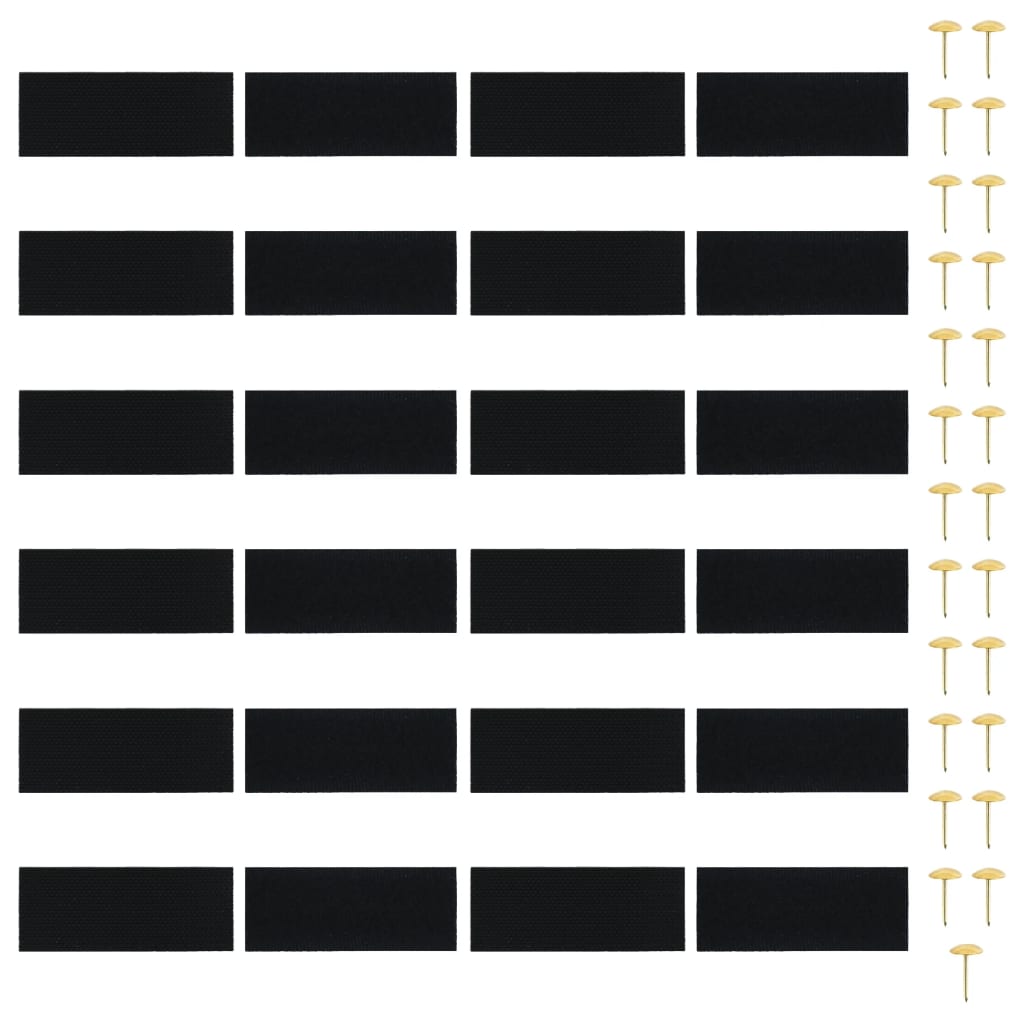 vidaXL Insect Door Curtains 2 pcs with Magnet Blocks Black 210x90 cm