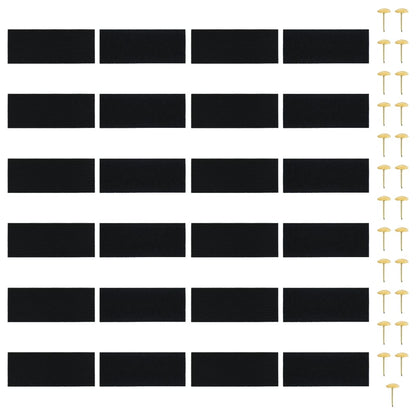 vidaXL Insect Door Curtains 2 pcs with Magnet Blocks Black 210x90 cm