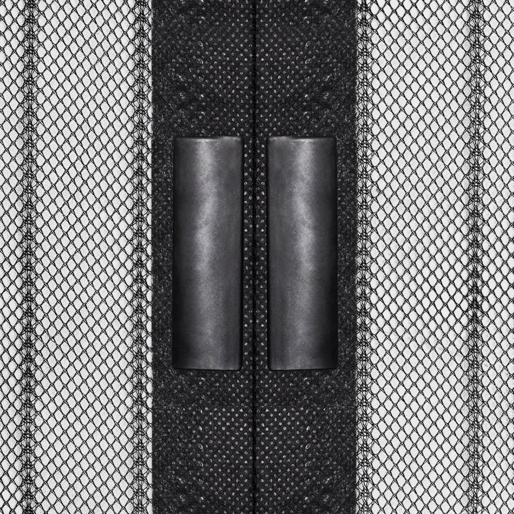 vidaXL Insect Door Curtains 2 pcs with Magnet Blocks Black 210x90 cm