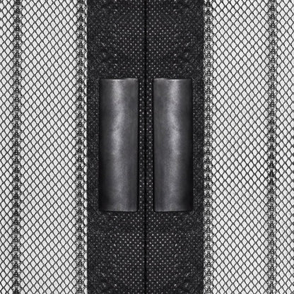 vidaXL Insect Door Curtains 2 pcs with Magnet Blocks Black 210x90 cm