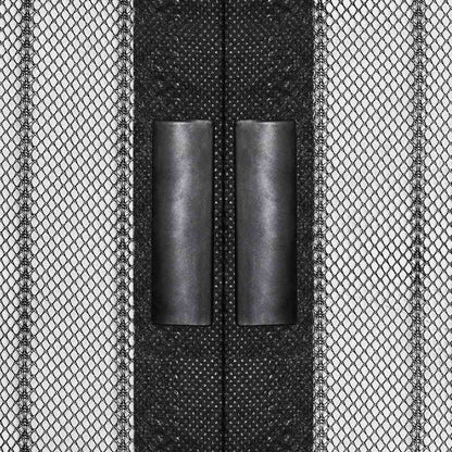 314686 vidaXL Insect Door Curtains 2 pcs with Magnet Blocks Black 210x90 cm