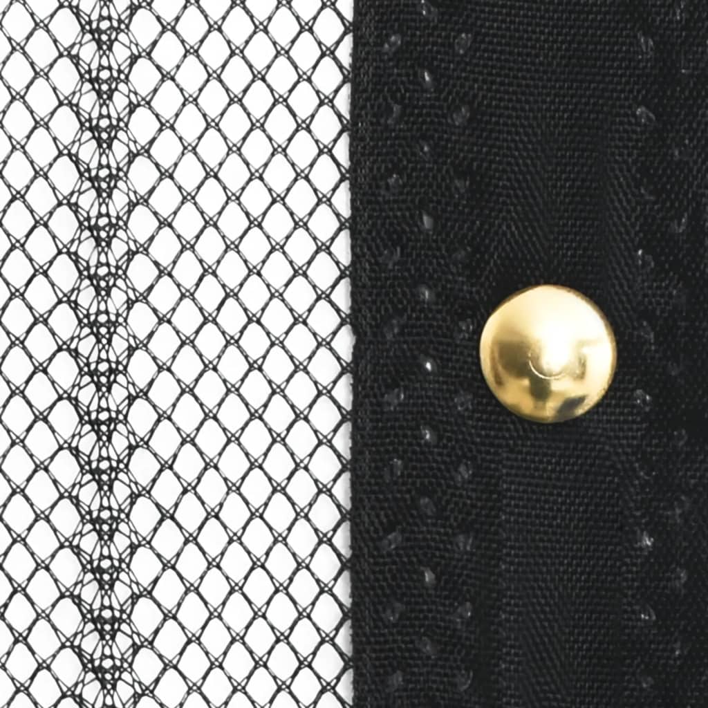 vidaXL Insect Door Curtains 2 pcs with Magnet Blocks Black 210x90 cm