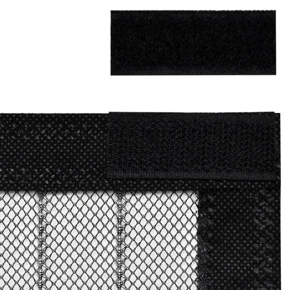 vidaXL Insect Door Curtains 2 pcs with Magnet Blocks Black 210x90 cm