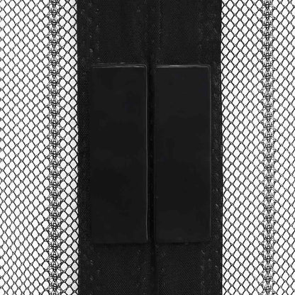314688 vidaXL Insect Door Curtains 2 pcs with Magnet Blocks Black 220x110 cm