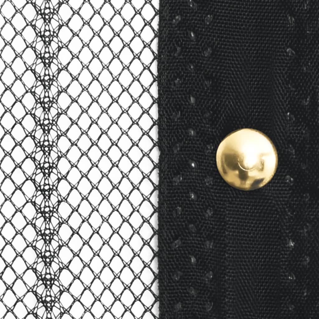 vidaXL Insect Door Curtains 2 pcs with Magnet Blocks Black 220x110 cm