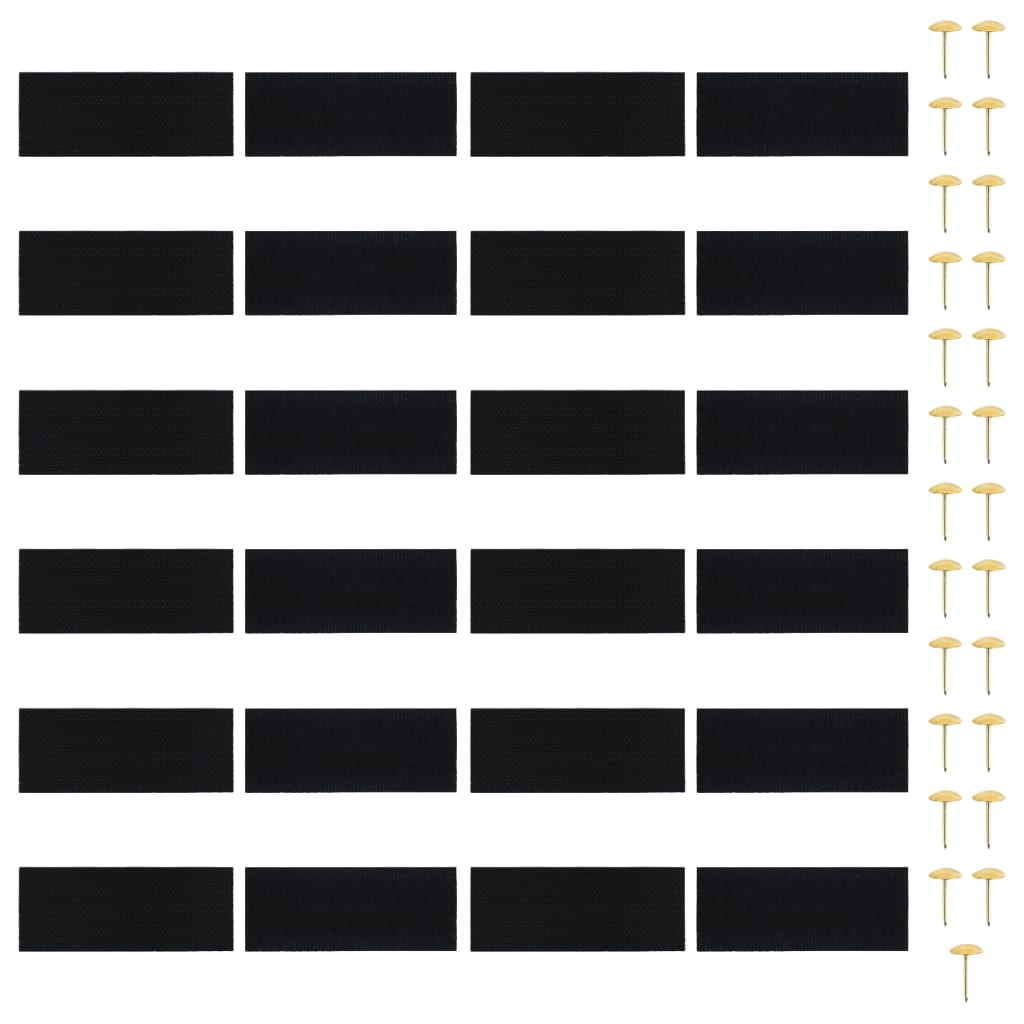 vidaXL Insect Door Curtains 2 pcs with Magnet Blocks Black 220x130 cm