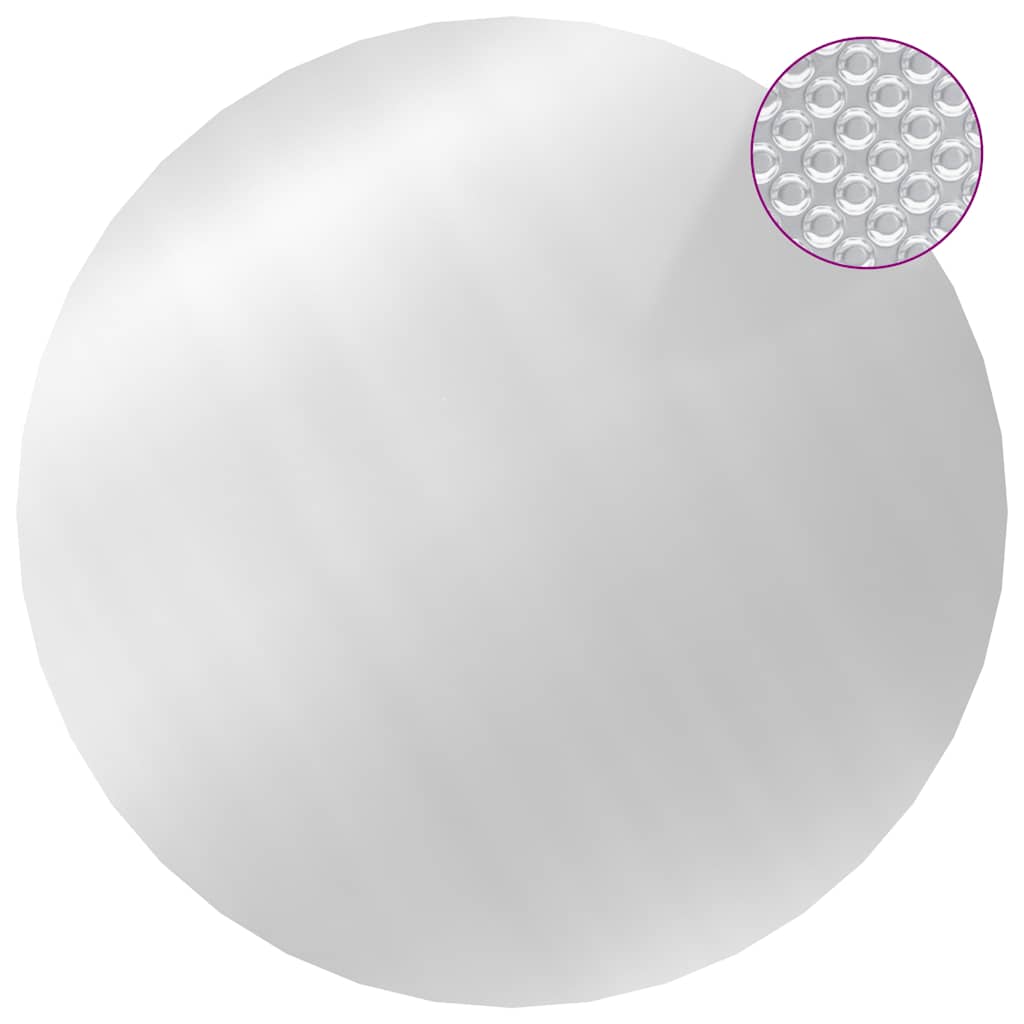 93089 vidaXL Pool Cover Silver 488 cm PE