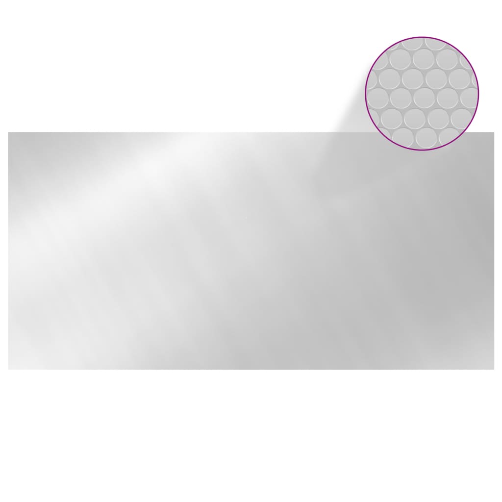 vidaXL Pool Cover Silver 450x220 cm PE