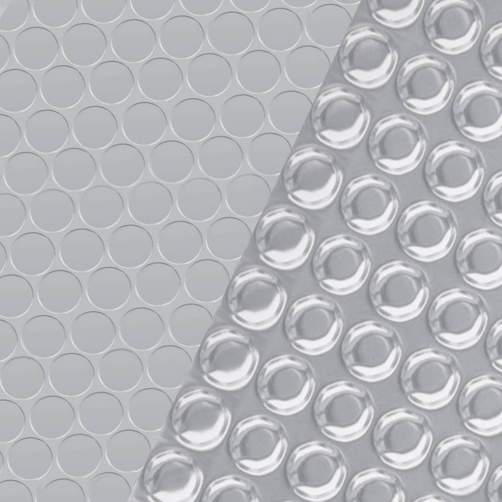vidaXL Pool Cover Silver 450x220 cm PE