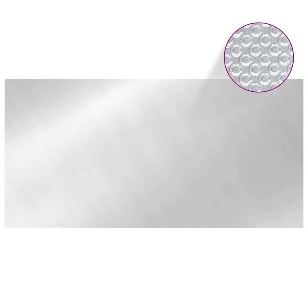 vidaXL Pool Cover | Silver | Polyethylene | 549x274 cm