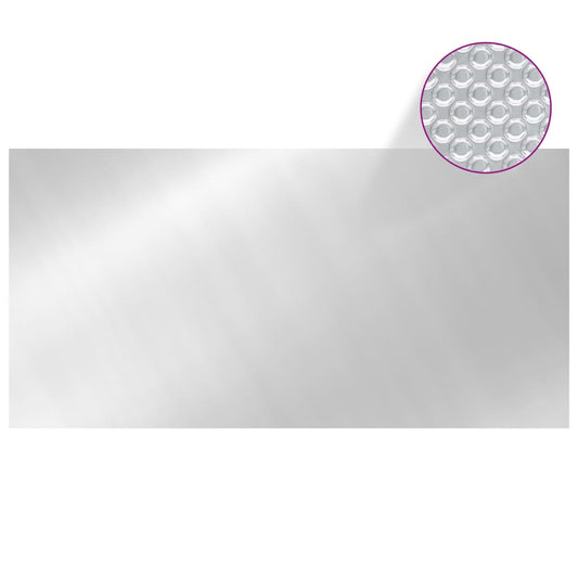 93095 vidaXL Pool Cover Silver 549x274 cm PE