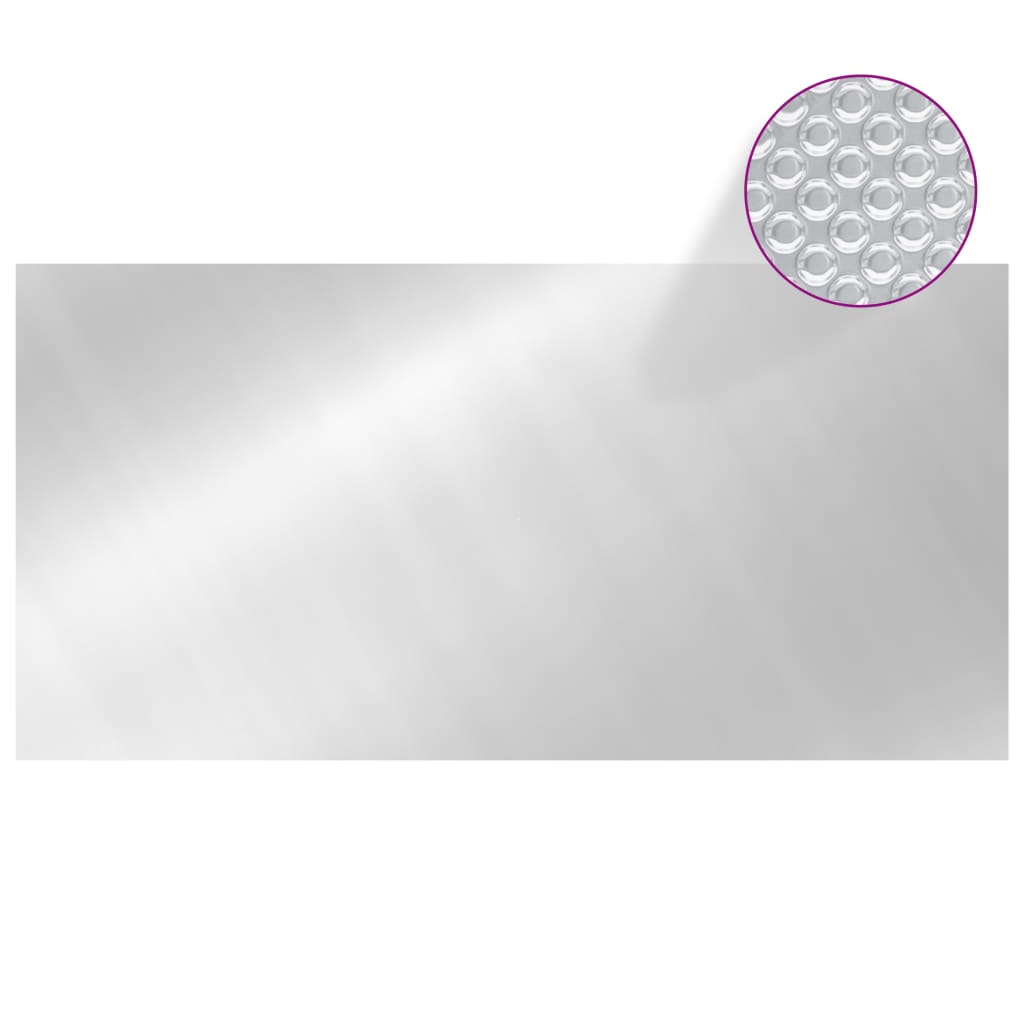 vidaXL Pool Cover Silver 975x488 cm PE