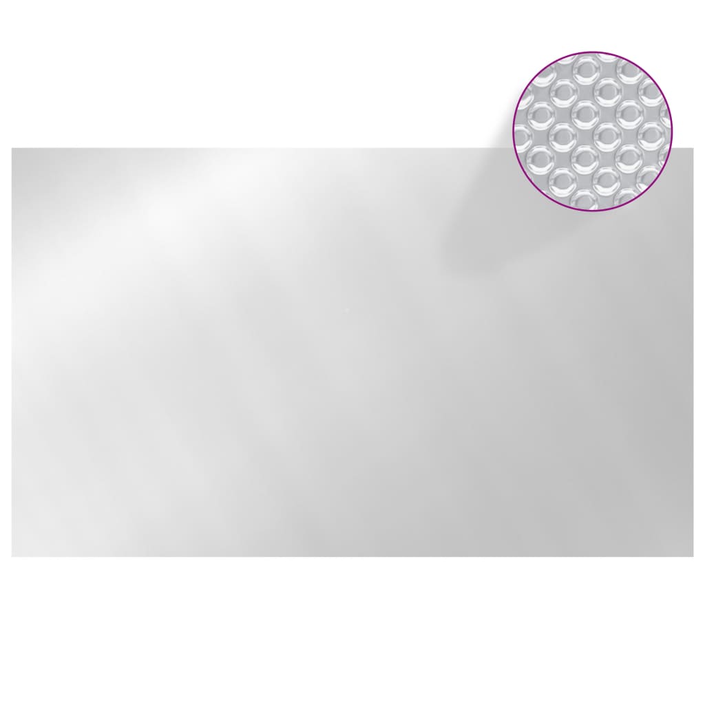 vidaXL Rectangular Pool Cover 500x300 cm PE Silver