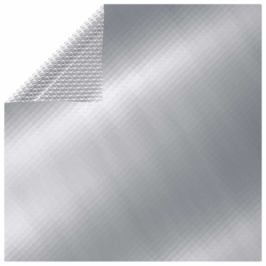 93104 vidaXL Rectangular Pool Cover 1000x600 cm PE Silver