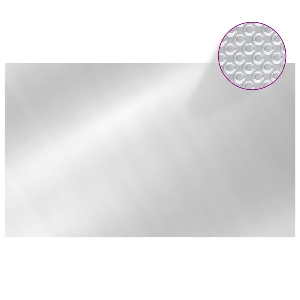 vidaXL Rectangular Pool Cover 1000x600 cm PE Silver