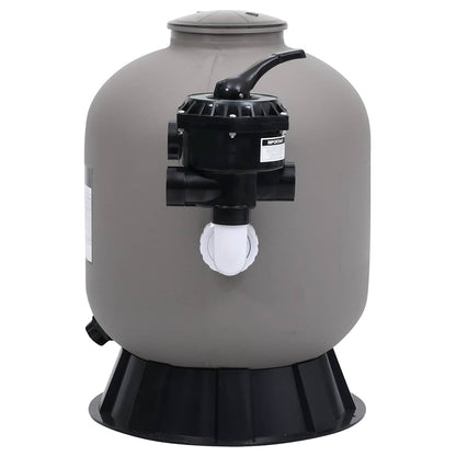 vidaXL Pool Sand Filter with Side Mount 6-Way Valve Grey