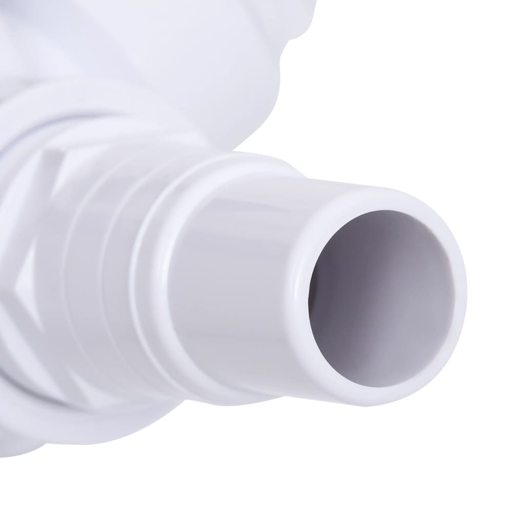 vidaXL Swimming Pool 3-Way Ball Valve White and Black