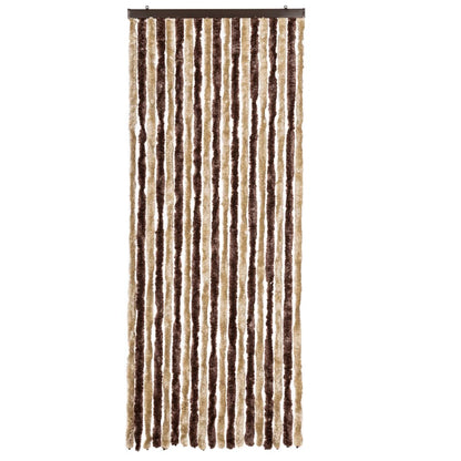 vidaXL Insect Curtain Beige and Light Brown 56x200 cm Chenille