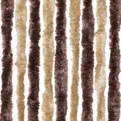 315120 vidaXL Insect Curtain Beige and Light Brown 56x200 cm Chenille