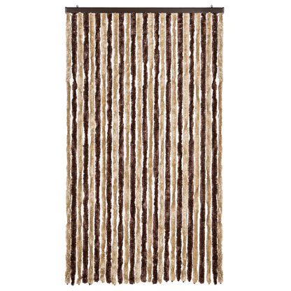 vidaXL Insect Curtain Beige and Light Brown 118x220 cm Chenille