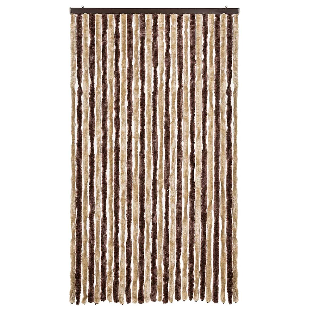 vidaXL Insect Curtain Beige and Light Brown 118x220 cm Chenille