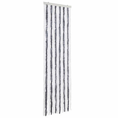 315123 vidaXL Insect Curtain Grey and White 56x200 cm Chenille