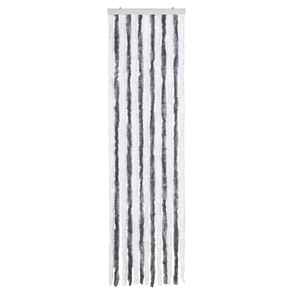 315123 vidaXL Insect Curtain Grey and White 56x200 cm Chenille