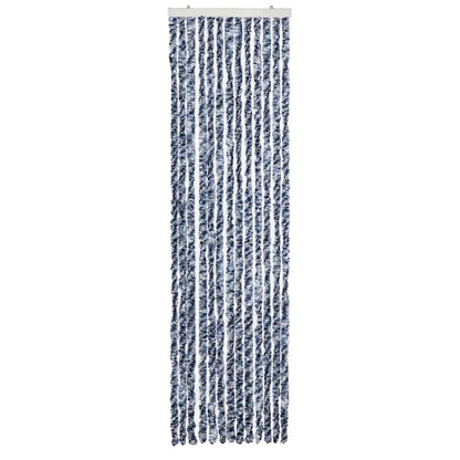 315126 vidaXL Insect Curtain Blue and White 56x200 cm Chenille